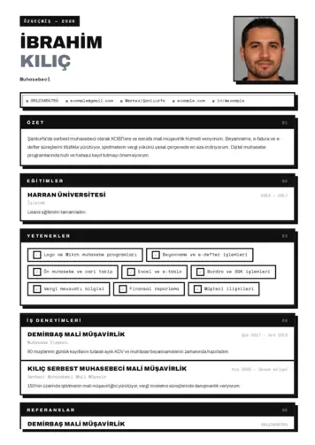 Muhasebeci Cv Örnekleri cv indir